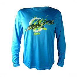 HAVEN Letnia koszulka kolarska z długim rękawem - NAVAHO LONG MTB - niebieski/zielony