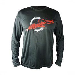 HAVEN Letnia koszulka kolarska z długim rękawem - NAVAHO LONG MTB - czarny/czerwony