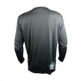 HAVEN Letnia koszulka kolarska z długim rękawem - NAVAHO LONG MTB - biały/czarny