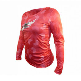 HAVEN Letnia koszulka kolarska z długim rękawem - PEARL NEO LONG LADY - różowy