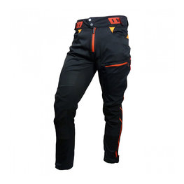 HAVEN Długie spodnie kolarskie bez szelek - SINGLETRAIL LONG - czerwony/czarny