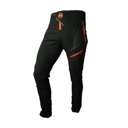 HAVEN Długie spodnie kolarskie bez szelek - ENERGIZER LONG  - czarny/czerwony