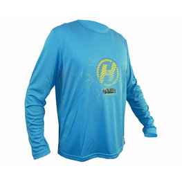 HAVEN Letnia koszulka kolarska z długim rękawem - NAVAHO LONG II - niebieski