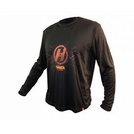 HAVEN Letnia koszulka kolarska z długim rękawem - NAVAHO LONG II - czarny/czerwony