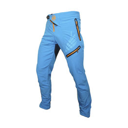 HAVEN Długie spodnie kolarskie bez szelek - ENERGIZER LONG  - pomarańczowy/niebieski