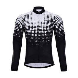 HOLOKOLO Zimowa koszulka kolarska z długim rękawem - POLAR WINTER  - biały/czarny