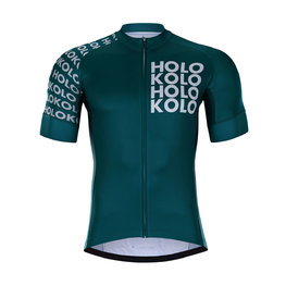 HOLOKOLO Krótka koszulka kolarska i spodenki - SHAMROCK - niebieski/czarny