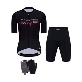 HOLOKOLO Kolarski mega zestaw - CYCLIST ELITE LADY - czarny
