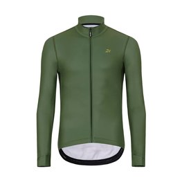 HOLOKOLO Zimowa koszulka kolarska z długim rękawem - PHANTOM WINTER - zielony