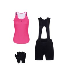 RIVANELLE Kolarski mega zestaw - SPARK - czarny/różowy