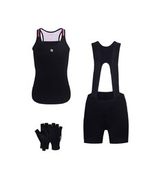 RIVANELLE Kolarski mega zestaw - SPARK - różowy/czarny