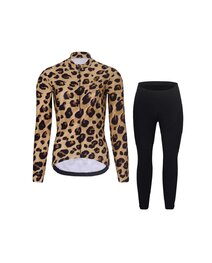 RIVANELLE Kolarska kurtka zimowa ze spodniami - WILDCAT II WINTER - beżowy/brązowy/czarny