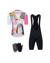 HOLOKOLO Kolarski mega zestaw - FACES - czarny/kolorowy