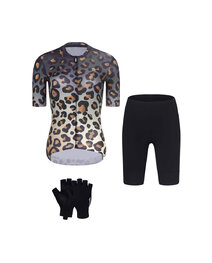 RIVANELLE Kolarski mega zestaw - WILDCAT - brązowy/czarny