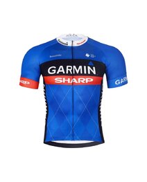 BONAVELO Krótka koszulka kolarska i spodenki - GARMIN SHARP - niebieski/czarny