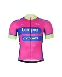 BONAVELO Krótka koszulka kolarska i spodenki - LAMPRE - różowy/czarny