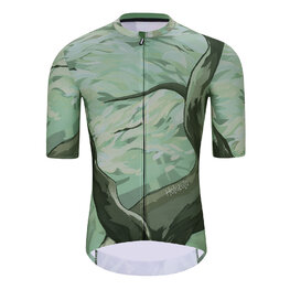 HOLOKOLO Krótka koszulka kolarska i spodenki - FOREST  - zielony/pomarańczowy/brązowy