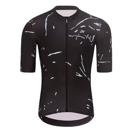 HOLOKOLO Krótka koszulka kolarska i spodenki - PASSION - czarny/biały