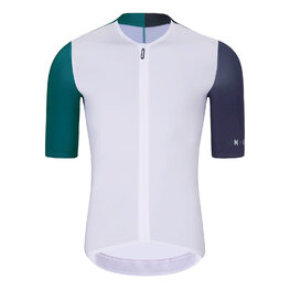 HOLOKOLO Krótka koszulka kolarska i spodenki - PERFORMANCE - fioletowy/biały