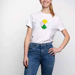 NU. BY HOLOKOLO Kolarska koszulka z krótkim rękawem - TOUR - biały/kolorowy