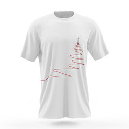 NU. BY HOLOKOLO Kolarska koszulka z krótkim rękawem - UP & NEVER STOP - biały