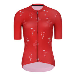 RIVANELLE Krótka koszulka kolarska i spodenki - METTLE LADY  - czerwony/czarny