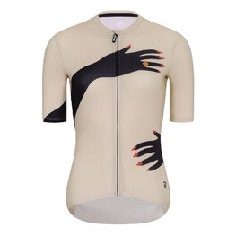 RIVANELLE Krótka koszulka kolarska i spodenki - HANDS LADY  - czarny/beżowy