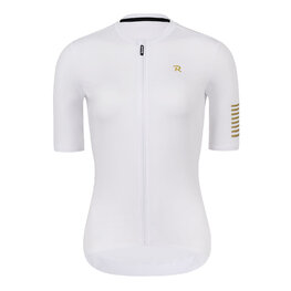 RIVANELLE Krótka koszulka kolarska i spodenki - VICTORIOUS GOLD LADY - czarny/biały