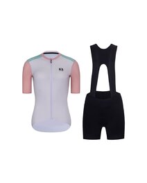 RIVANELLE Krótka koszulka kolarska i spodenki - TECHNICAL  - zielony/czarny