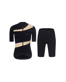 RIVANELLE Krótka koszulka kolarska i spodenki - GLAMOR - beżowy/czarny