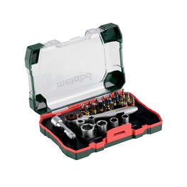 METABO Narzędzia rowerowe - BIT AND RATCHET BOX - czarny