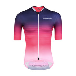 MONTON Koszulka kolarska z krótkim rękawem - SAIUN - czarny/czerwony