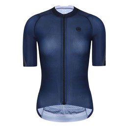 MONTON Koszulka kolarska z krótkim rękawem - PRO CARBONFIBER LADY - niebieski