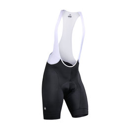 MONTON Krótkie spodnie kolarskie z szelkami - MOVEMENT LADY - czarny