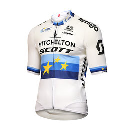 GIORDANA Koszulka kolarska z krótkim rękawem - MITCHELTON-SCOTT '19 - niebieski/biały