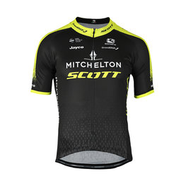 GIORDANA Koszulka kolarska z krótkim rękawem - MITCHELTON-SCOTT '20 - czarny/żółty