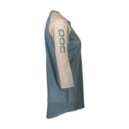 POC Koszulka kolarska z krótkim rękawem - MTB PURE 3/4 LADY - jasnoniebieski/beżowy