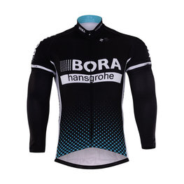 Letnia koszulka kolarska z długim rękawem - BORA 2017 SUMMER - czarny
