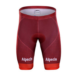 Krótkie spodnie kolarskie bez szelek - KATUSHA 2018 - bordowy/czerwony