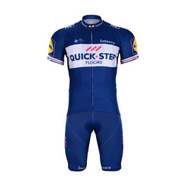 BONAVELO Krótka koszulka kolarska i spodenki - QUICKSTEP 2018 - niebieski