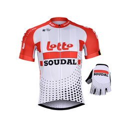 BONAVELO Kolarski mega zestaw - LOTTO SOUDAL 2019 - biały/czerwony