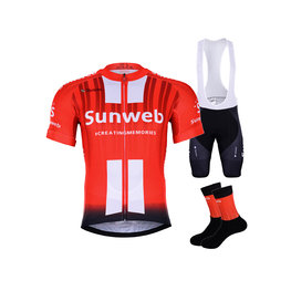 BONAVELO Kolarski mega zestaw - SUNWEB 2019 - czerwony/czarny