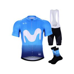 BONAVELO Kolarski mega zestaw - MOVISTAR 2019 - niebieski/czarny