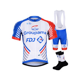 BONAVELO Kolarski mega zestaw - GROUPAMA FDJ 2019 - czerwony/biały/niebieski