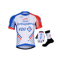 BONAVELO Kolarski mega zestaw - GROUPAMA FDJ 2019 - czerwony/niebieski/biały
