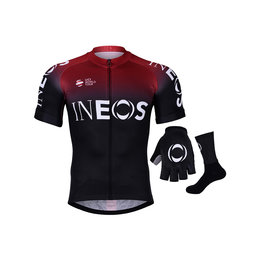 BONAVELO Kolarski mega zestaw - INEOS 2019 - czarny/bordowy