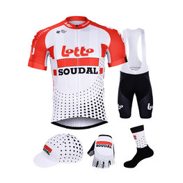 BONAVELO Kolarski mega zestaw - LOTTO SOUDAL 2019 - biały/czarny/czerwony