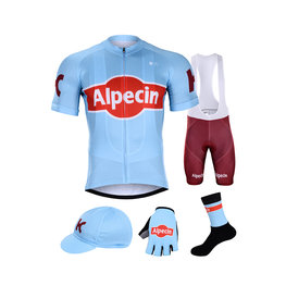 BONAVELO Kolarski mega zestaw - KATUSHA 2019 - niebieski/bordowy