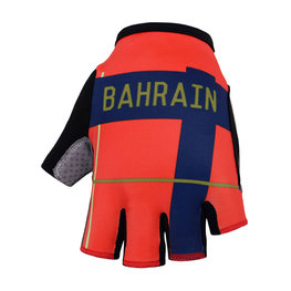 BONAVELO Kolarskie rękawiczki z krótkimi palcami - BAHRAIN MERIDA 2019 - czerwony/niebieski