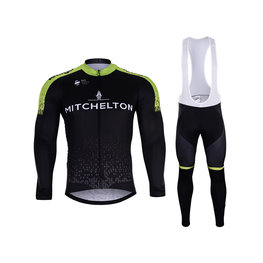 BONAVELO Koszulka kolarska z długim rękawem i spodnie - SCOTT 2019 SUMMER - czarny/zielony